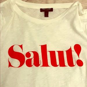 J. Crew Salut! Graphic tee